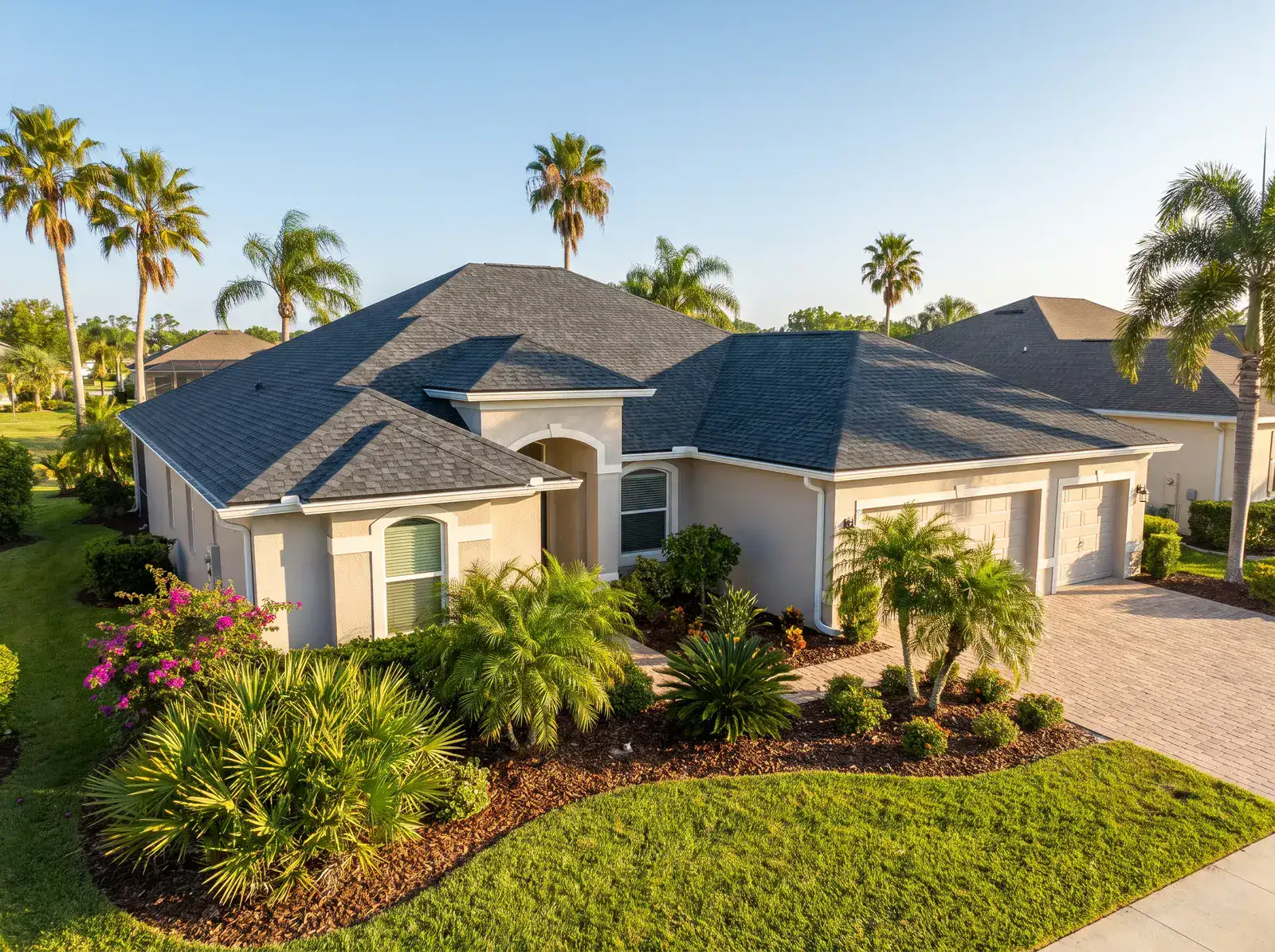 Completed roofing project in Central Florida